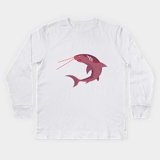 Space shark #2 Kids Long Sleeve T-Shirt